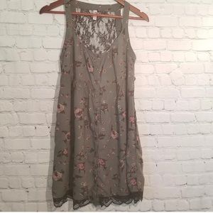 Xhilaration Floral Tank dress